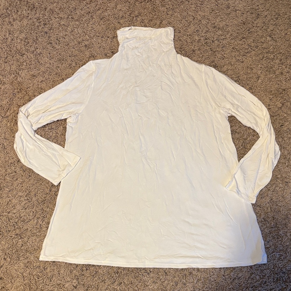 Investments Cream Long Sleeve Turtleneck